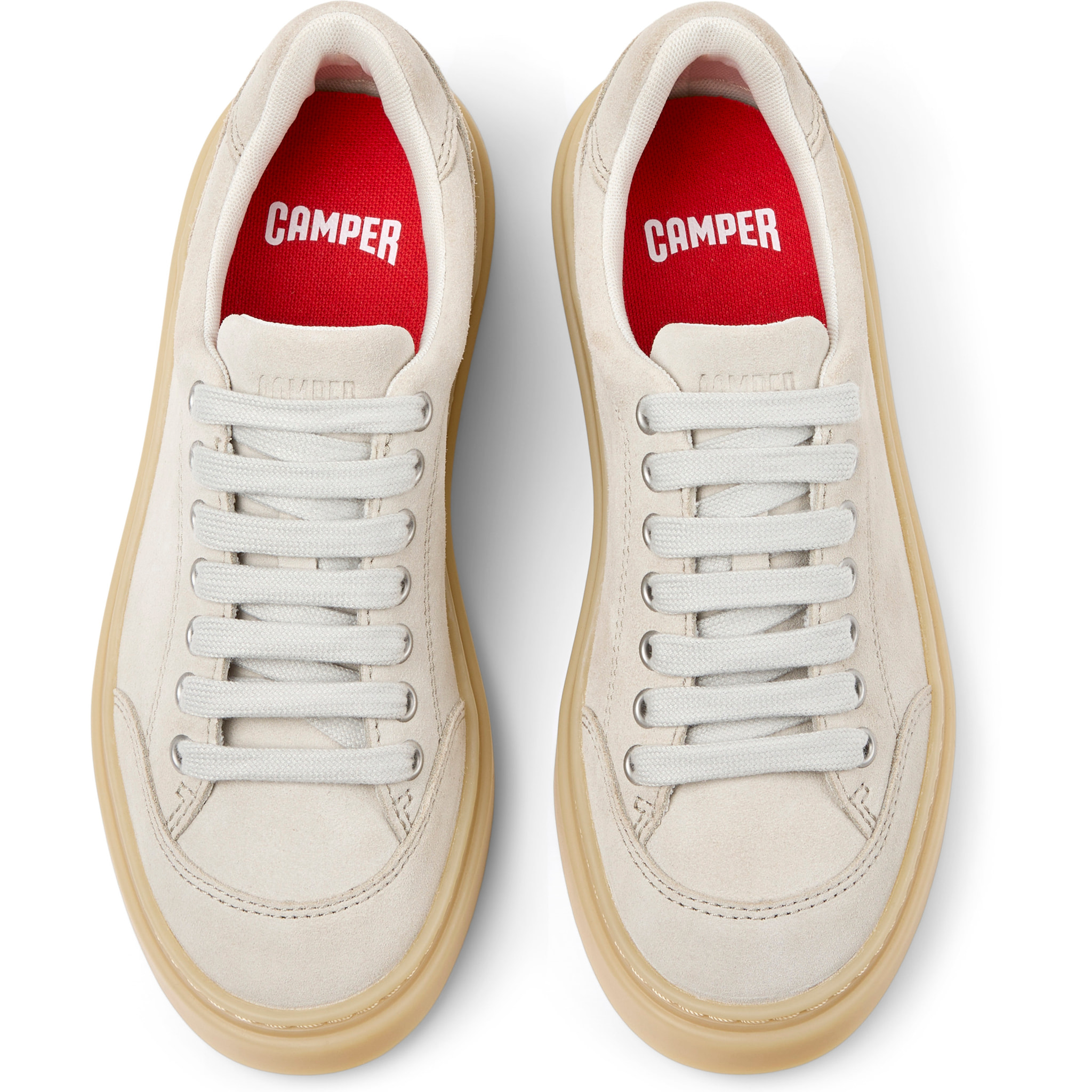 Sneakers - CAMPER Runner Twentyfive - Beige - Pelle scamosciata