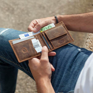 Cartera Hombre Piel Lois Brock Marron