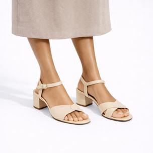 Sandali cinturino regolabile - tacco 7,5 cm