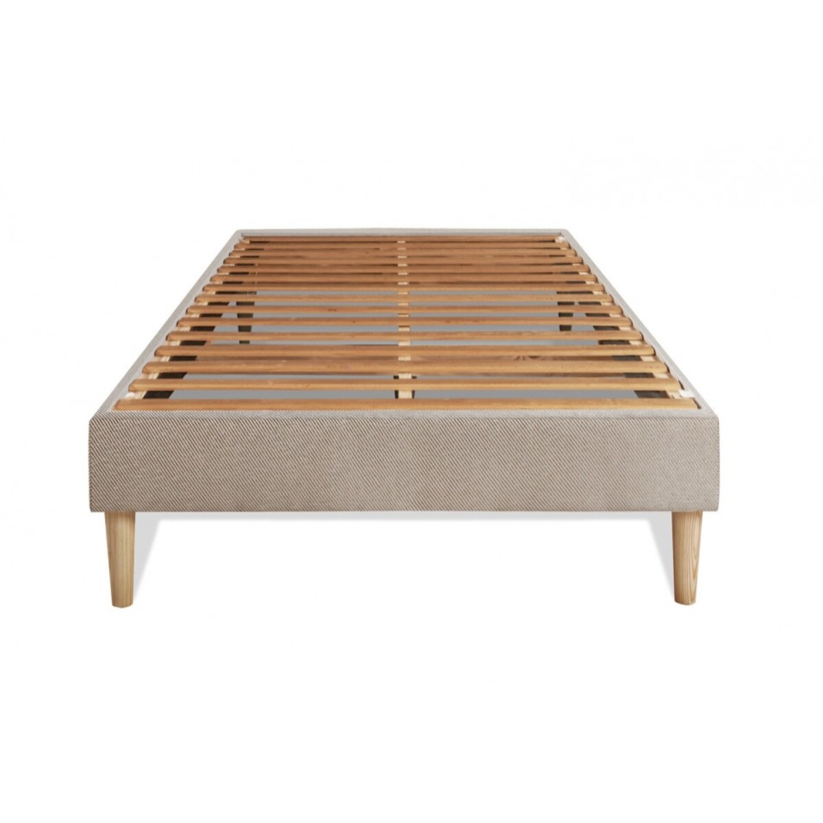 Ensemble LE DÉLICAT - Ressorts ensachés + Mémoire de forme - Ep. 26 + sommier kit Beige