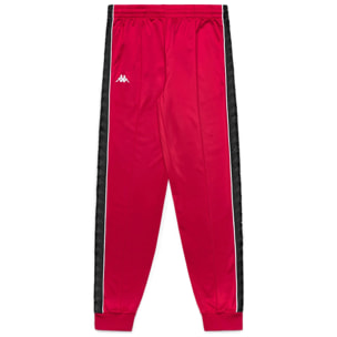 Kappa - Pantaloni Uomo Rosso - 222 Banda Rastoria Slim