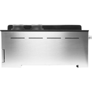 Plancha gaz FORGE ADOUR Premium 60 Inox 2brûleurs à poser, 58.5x40.5 cm