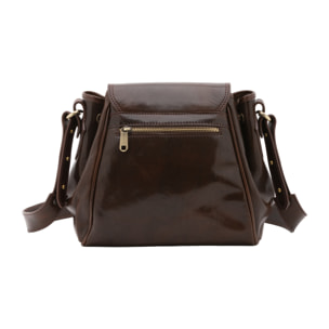 Borsa a secchiello  da donna In Vera pelle Made in Italy 24x24x14 cm