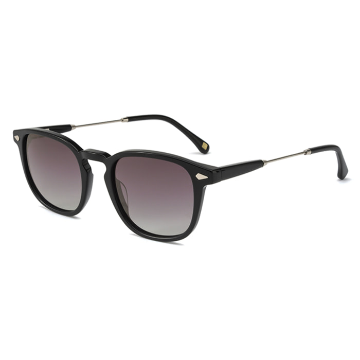 Occhiali da sole OCEAN CLASSIC4 - montatura nera lucida con lenti plarizadas fumé