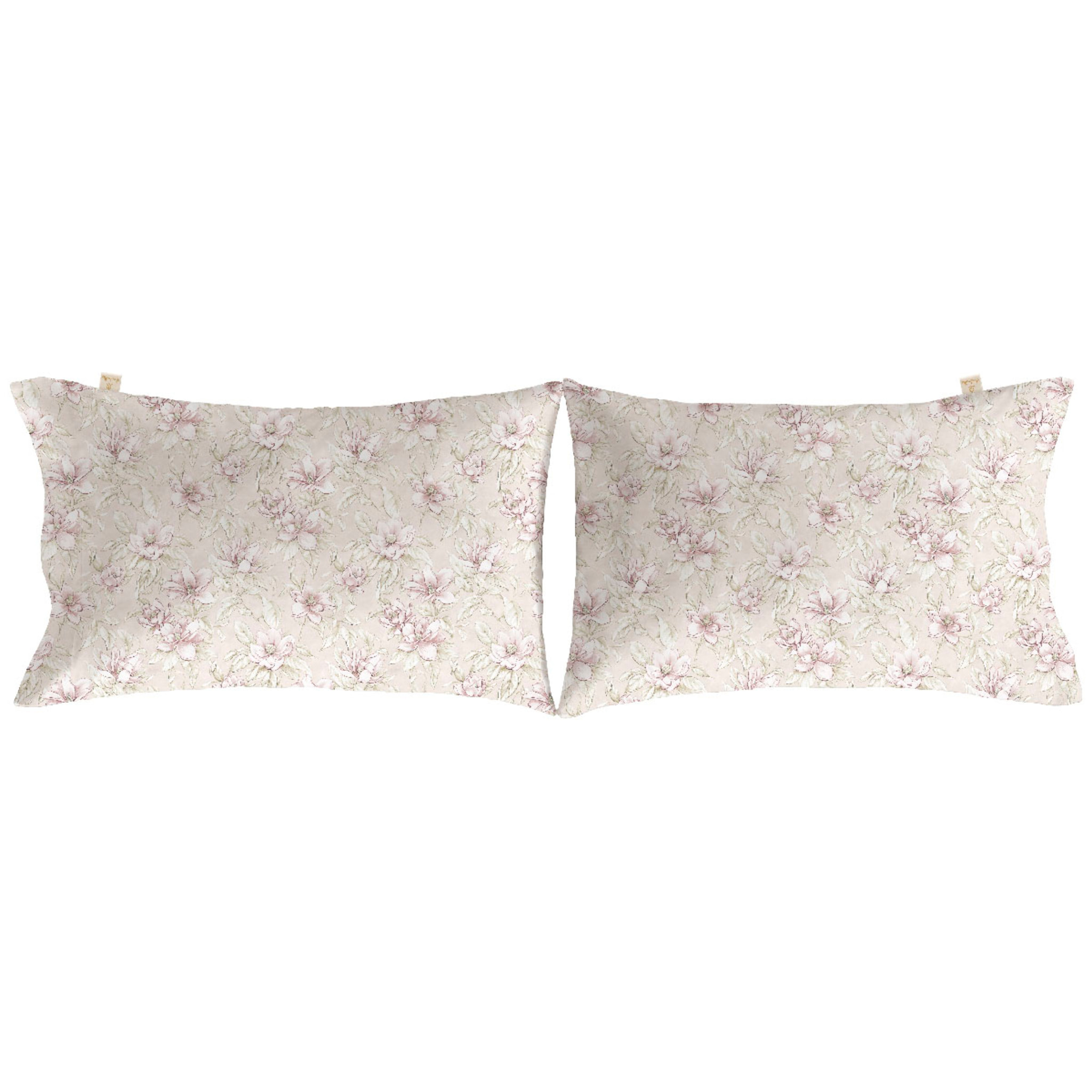 2 Fundas de almohada 50x75 cm rosal JEREZ - 100% algodón -