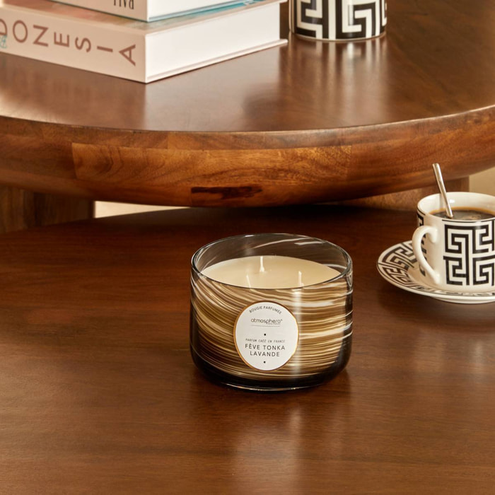 Bougie parfumée 540g Wavy Fève tonka lavande