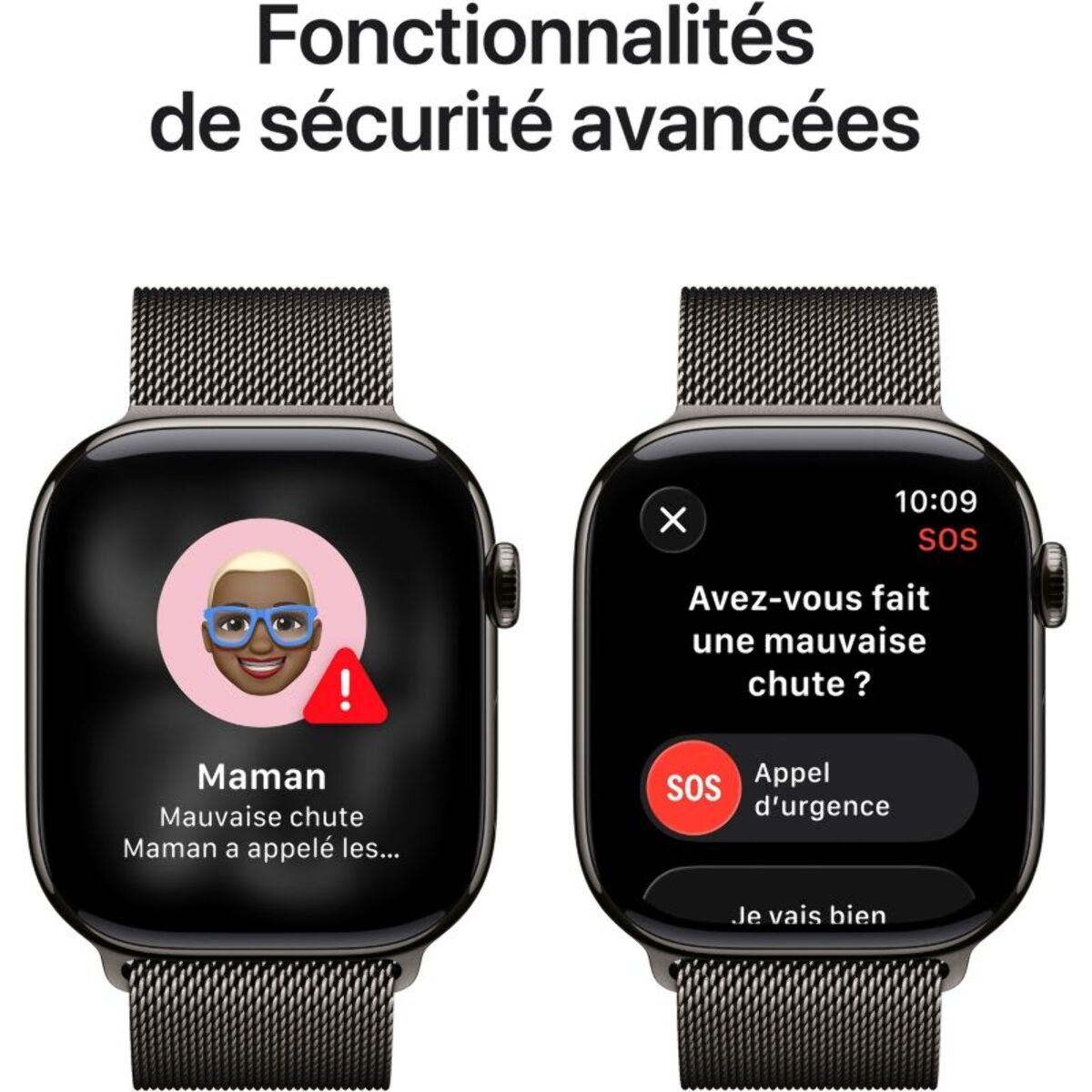 Montre connectée APPLE WATCH 46mm Tit Ardoise Milan Serie 11 M/L Cellular