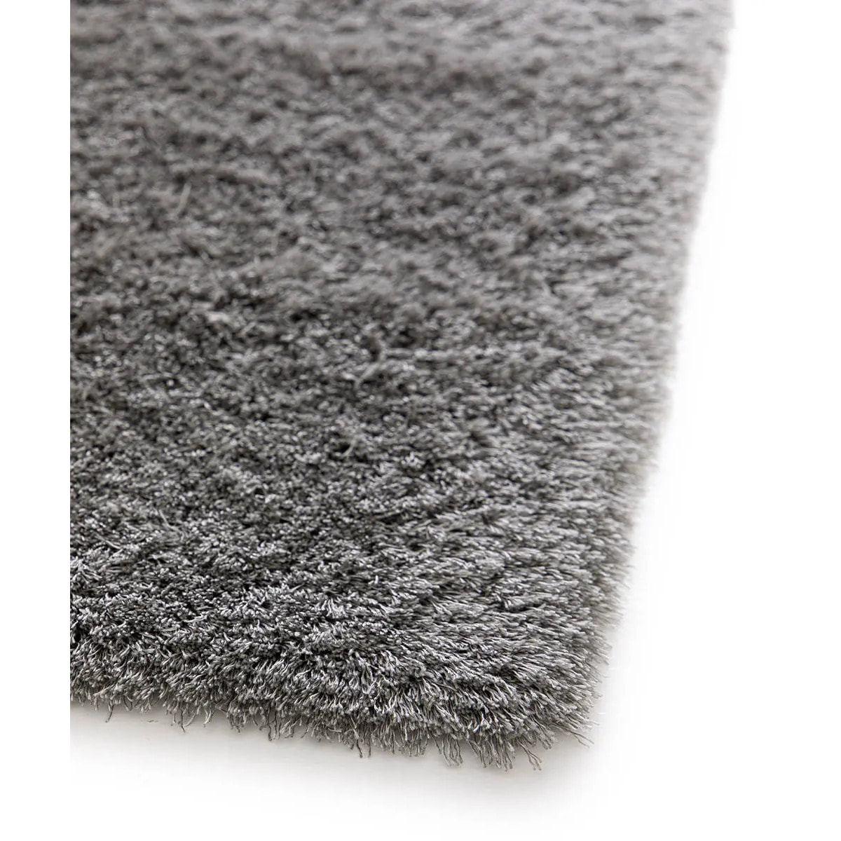 Tappeto pelo lungo shaggy colore grigio chiaro