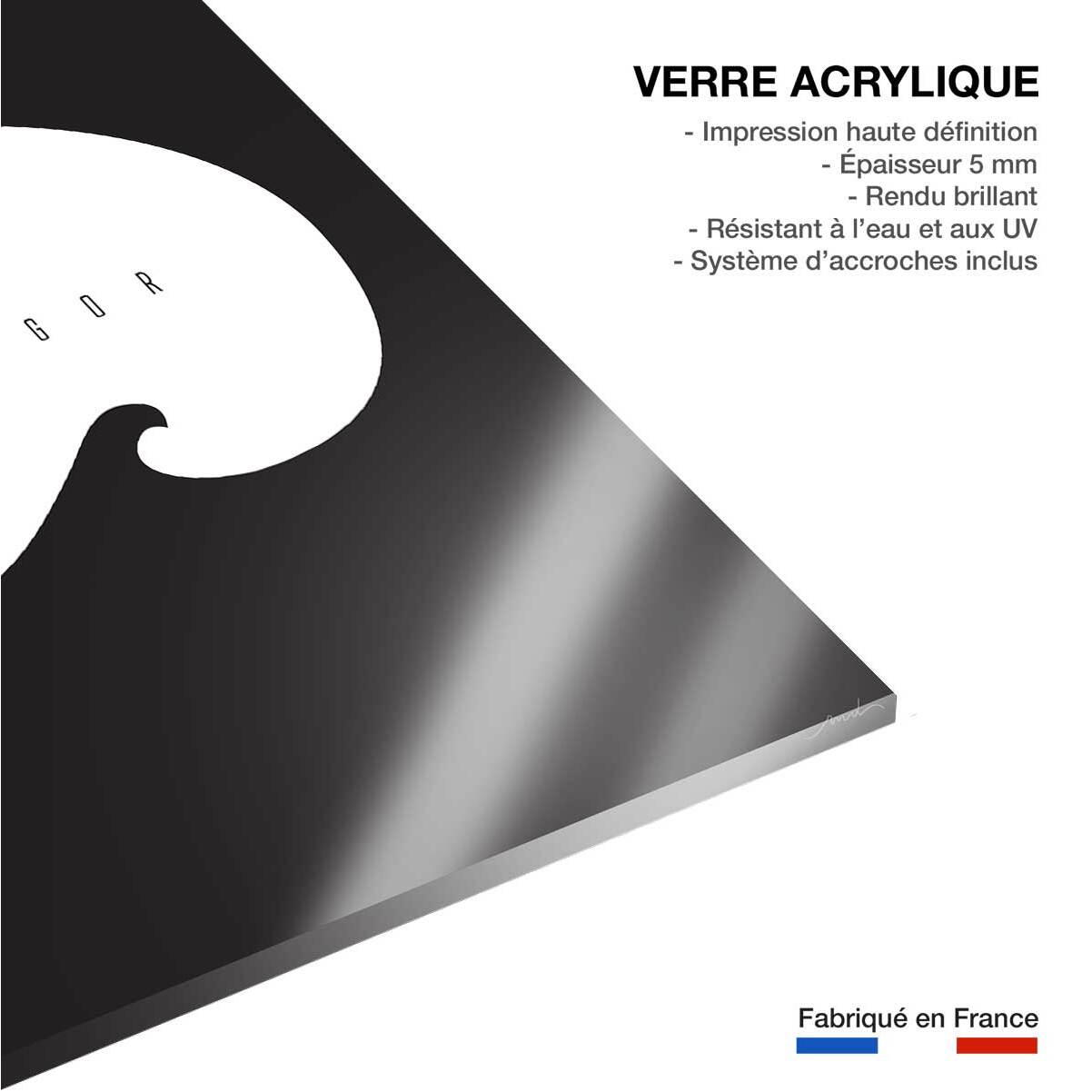 Tableau minimal hossegor Tableau plexiglas