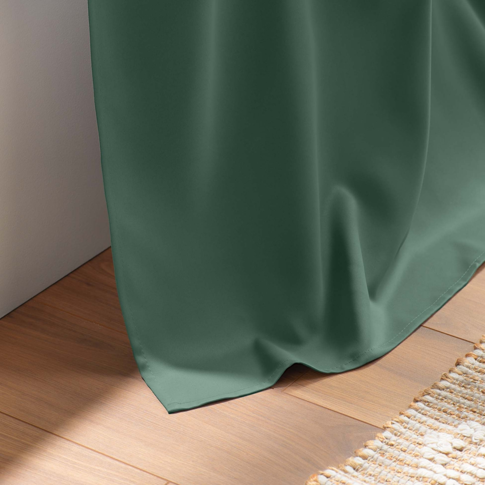Rideau court obscurcissant 90 % adapté radiateur - Vert