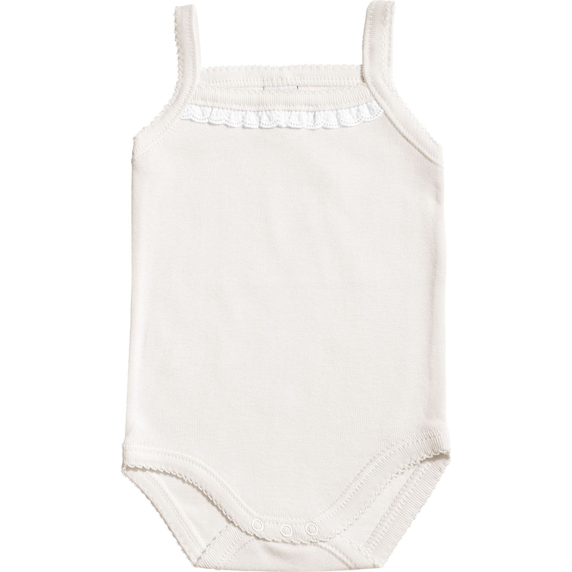 Body bebé tirantes finos volantes niña