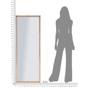 SPECCHIO DA MURO BERLINO ROSA CM 55X2X150 (MISURA SPECCHIO CM 49X143,5)