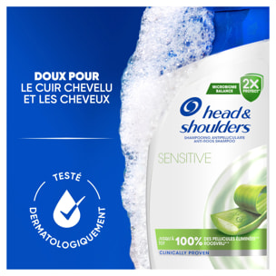 6 Shampoings Sensitive 330ml - Head & Shoulders