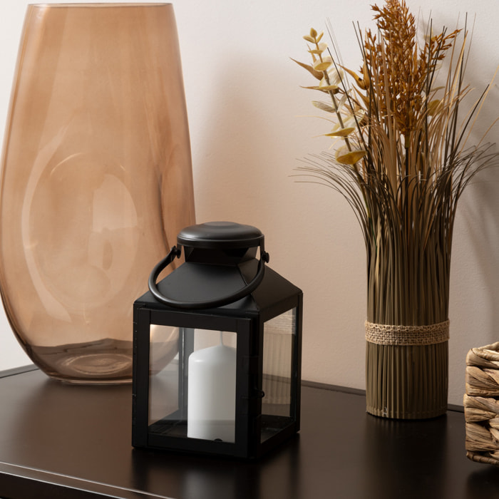 Lanterne Winy métal noir H17cm