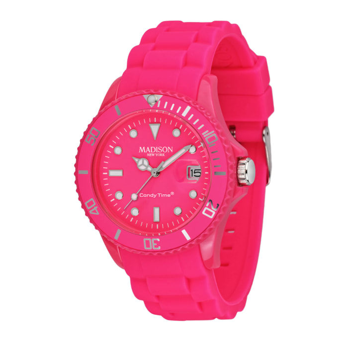 Reloj Madison U4503-48 Unisex Analogico Cuarzo con Correa de Caucho