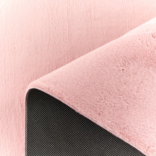 NUBE - Tapis doux et moelleux à poils courts rose - NUB6000ROS