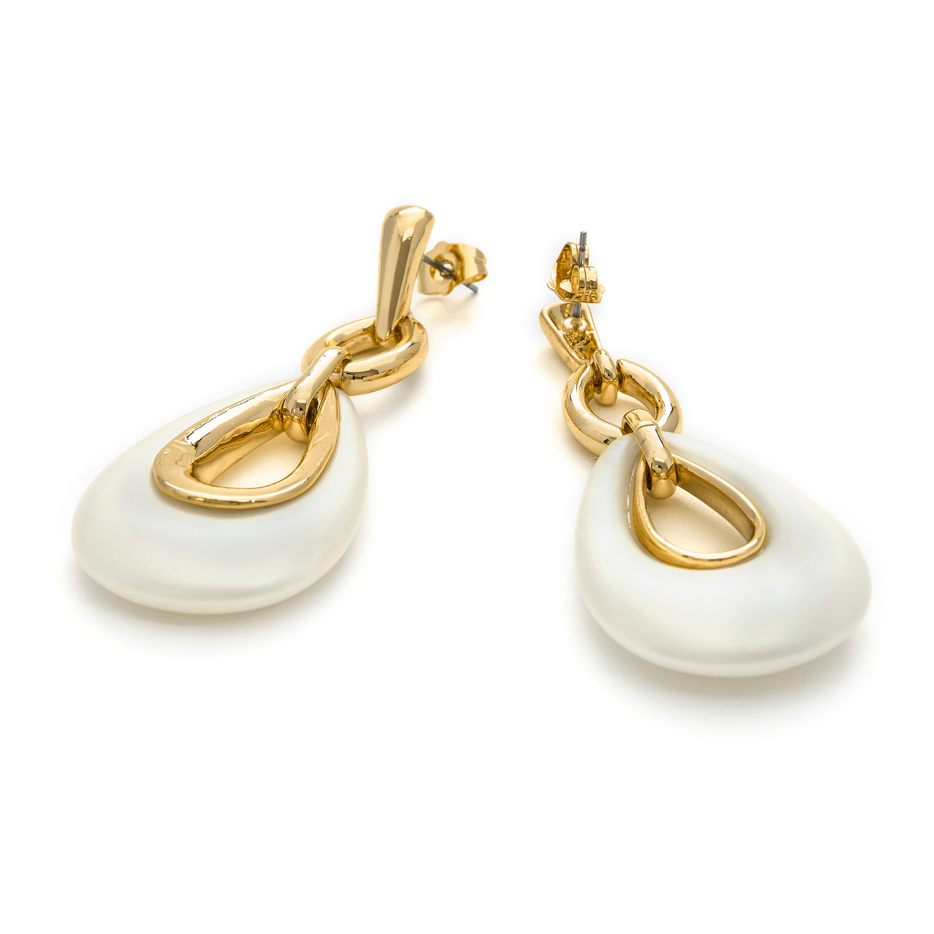 Pendientes acabado en oro amarillo de 18k