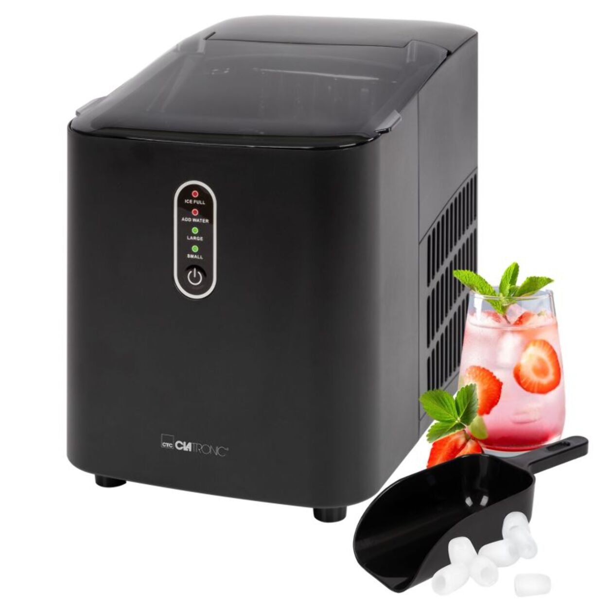 Machine à glaçons 1,1L 12KG Noir Clatronic EWB3798-Noir