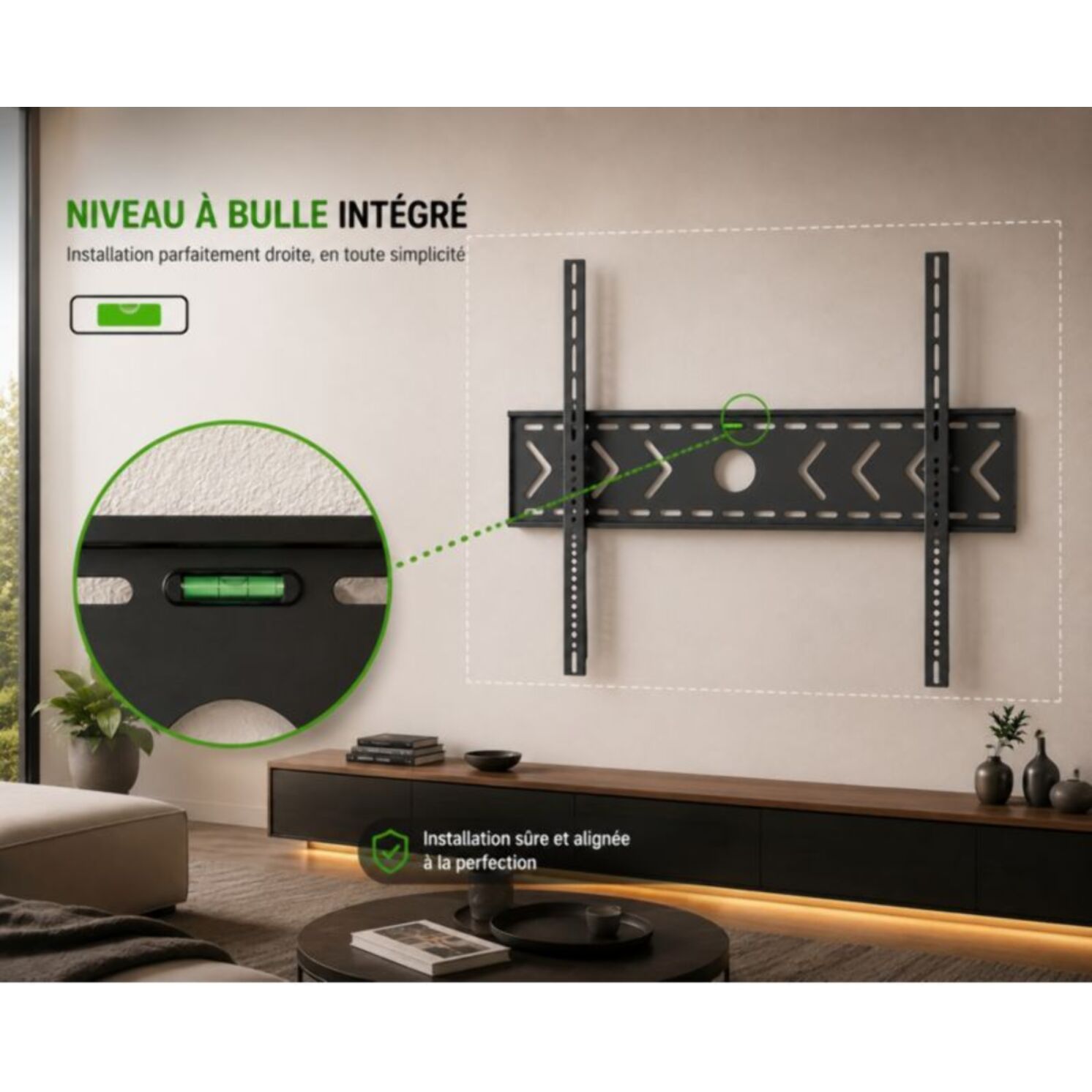 Support mural TV ESSENTIELB Inclin TV 75-100