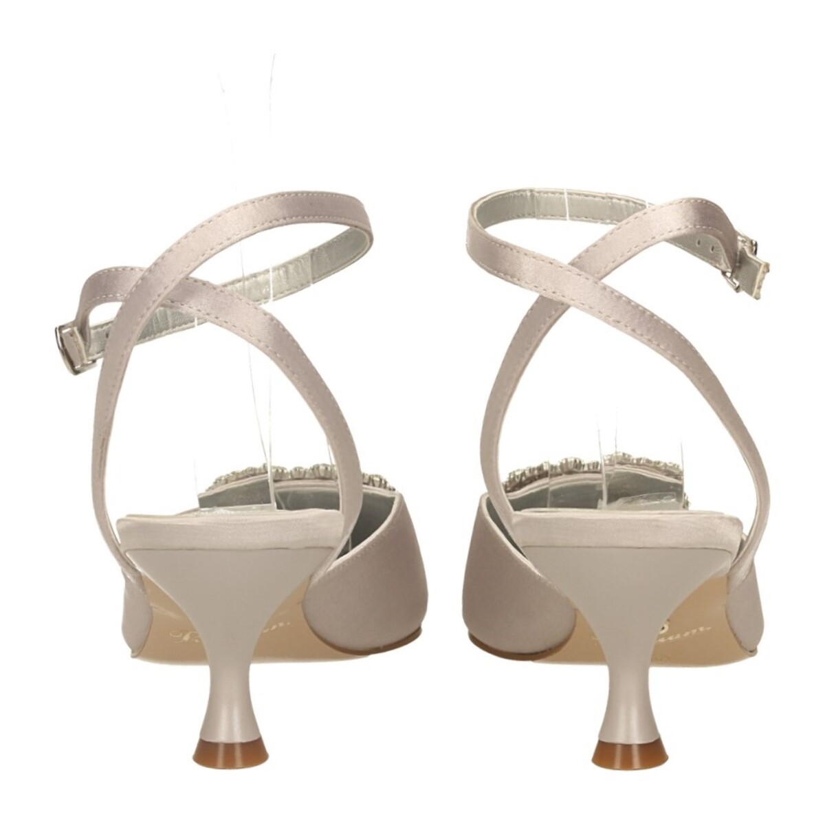 Décolleté sling back Donna Tata Italia Argentato