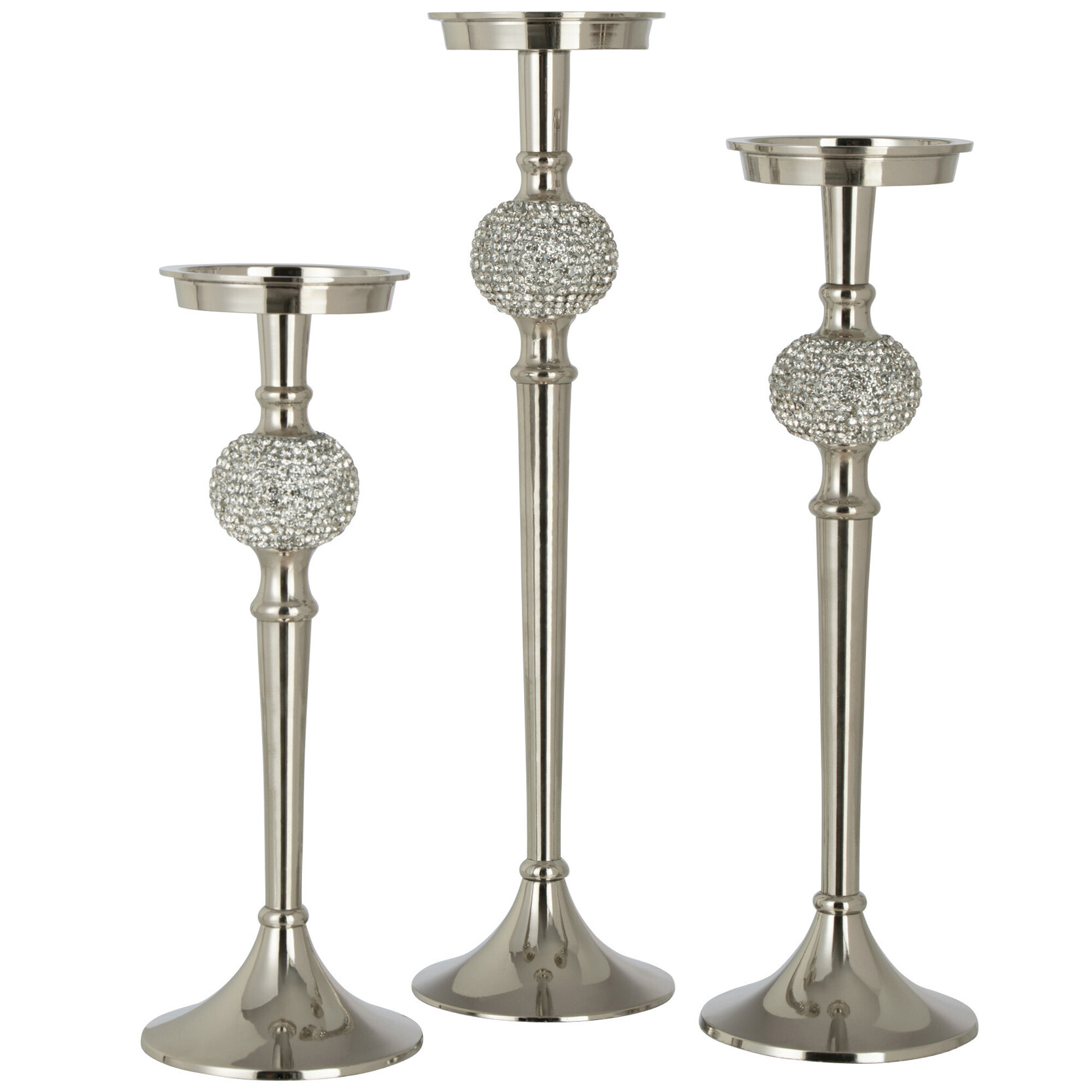 J-Line chandelier Diamant Sphère - aluminium - argent - large