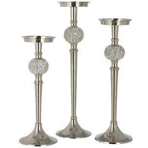 J-Line chandelier Diamant Sphère - aluminium - argent - large