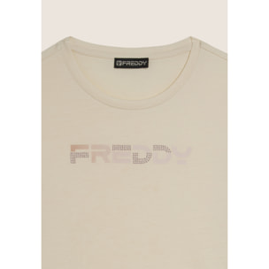 T-shirt Manica Corta con Logo FREDDY Olografico