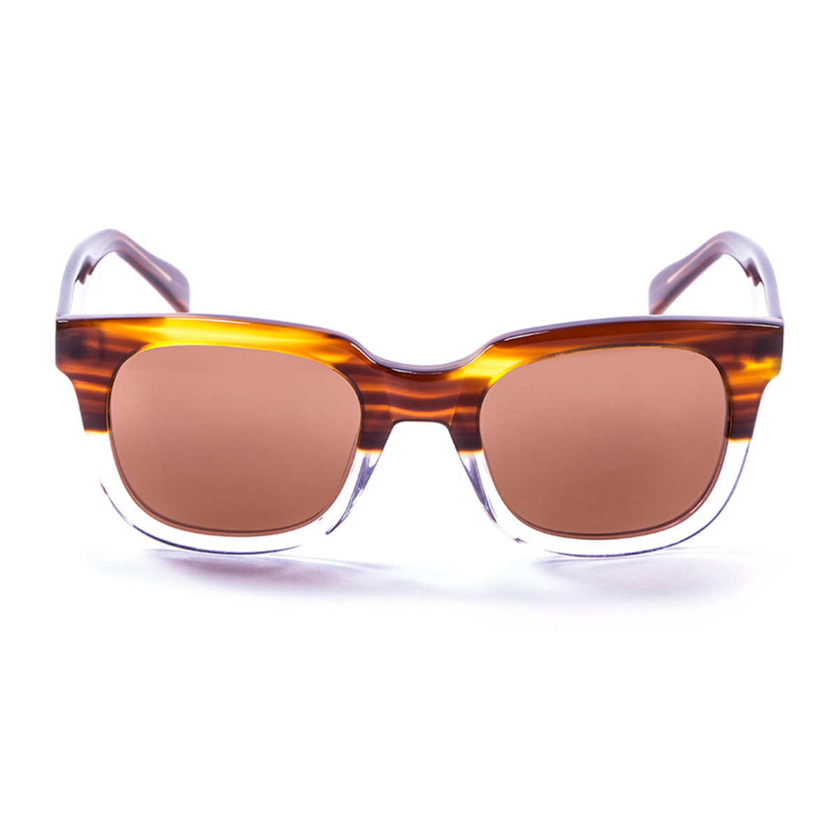 Gafas de sol LENOIR NICE - Marrón claro y blanco / Marrón