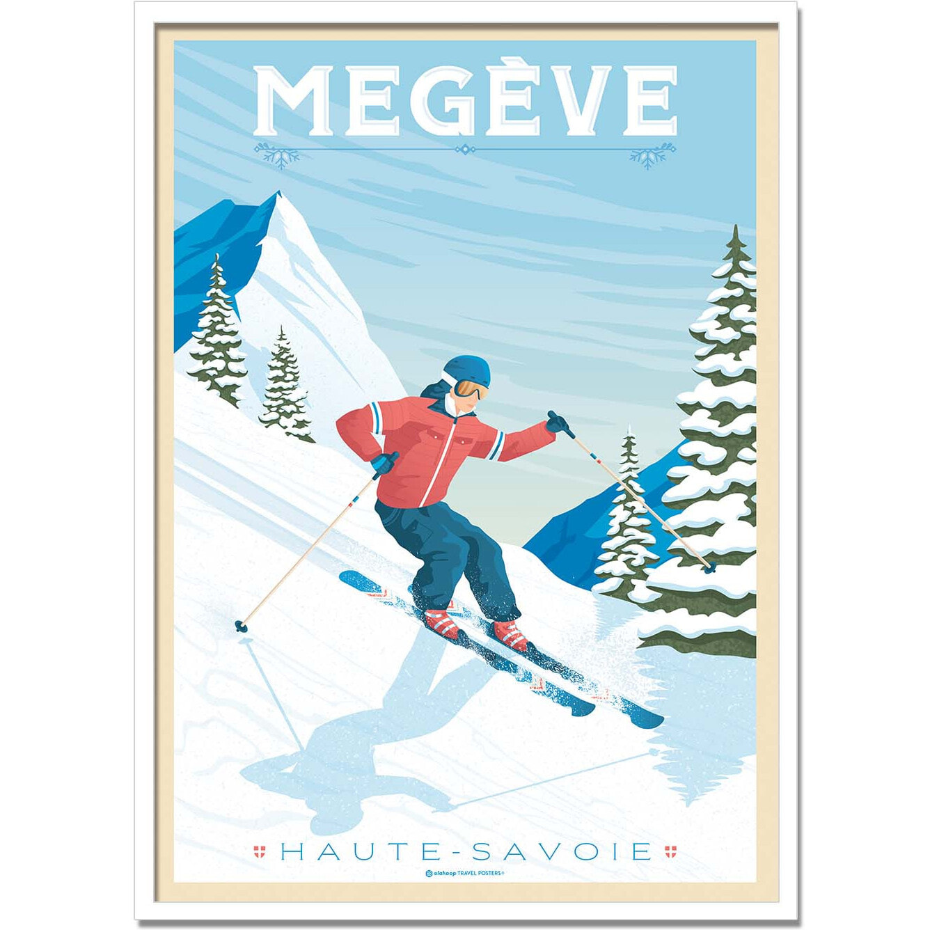 Affiche - Megeve - Olahoop Travel Posters