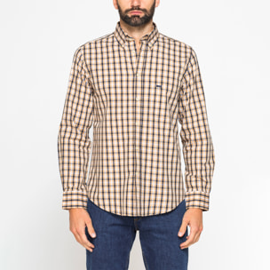 CAMICIA BUTTON-DOWN CON MANICA LUNGA E TASCHINO
