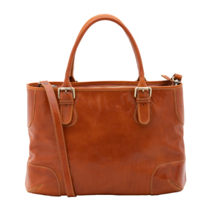 Borsa a tracolla  da donna In Vera pelle Made in Italy 28x43x16 cm