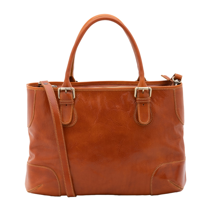 Borsa a tracolla  da donna In Vera pelle Made in Italy 28x43x16 cm