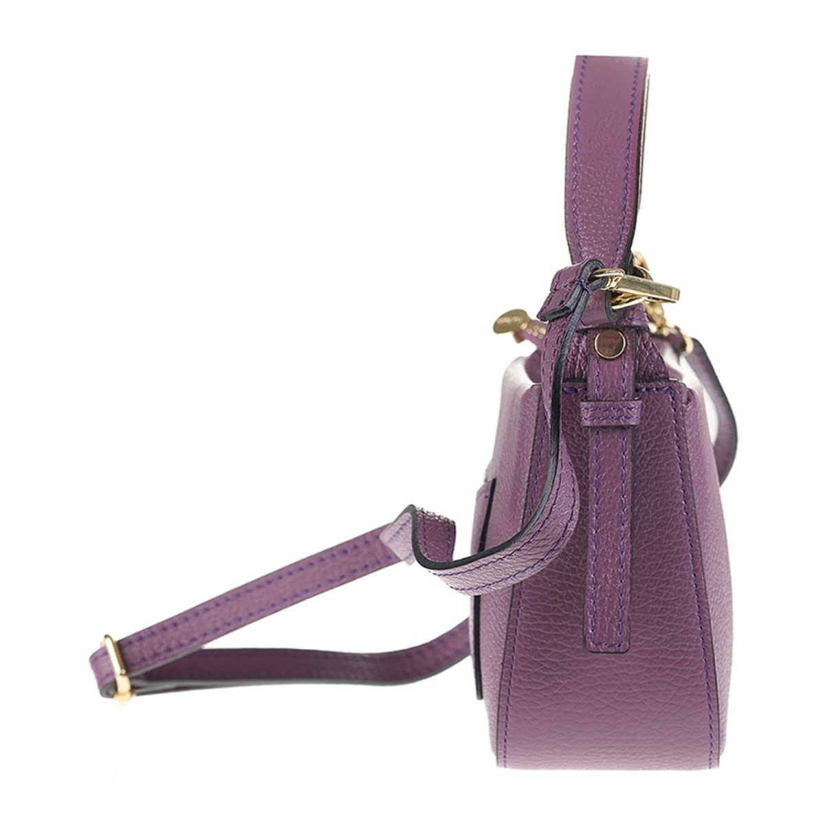 Borsa a spalla da donna Made in Italy - Modello Elowen - 100% pelle - 23.0 x 13.0 x 7.0 cm