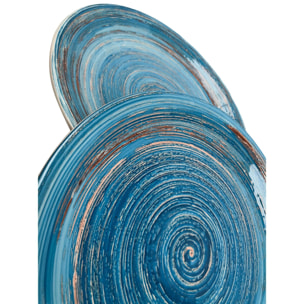 Assiettes Swirl Blue 27cm set de 4 Kare Design