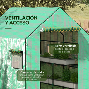 Cubierta de Invernadero 140x143x190 cm Cubierta de Repuesto de Invernadero con Ventana Puerta con Cremallera Anti-UV Protección de Plantas para Jardín Verde