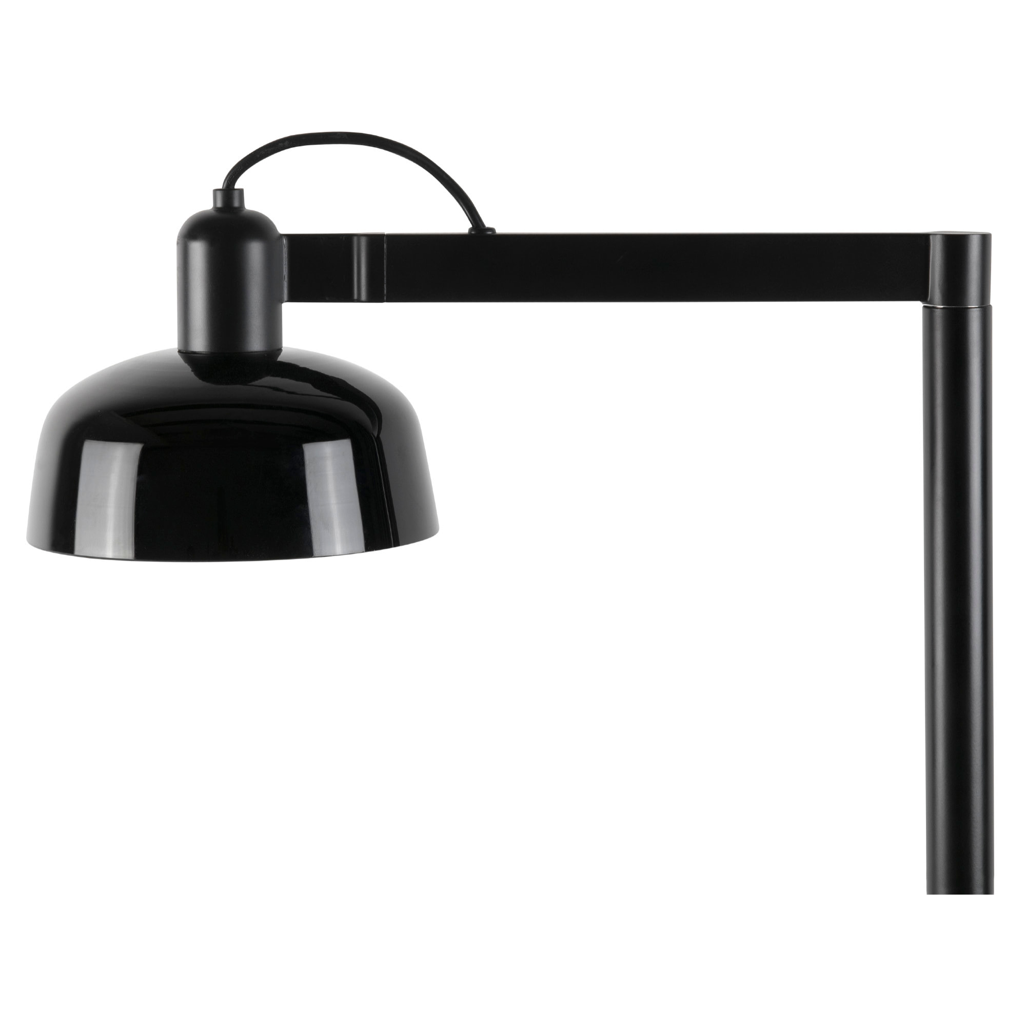 TATAWIN Lámpara pie cristal de salón negro