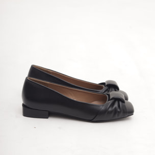 DECOLLETE FLAT FIOCCO NERO