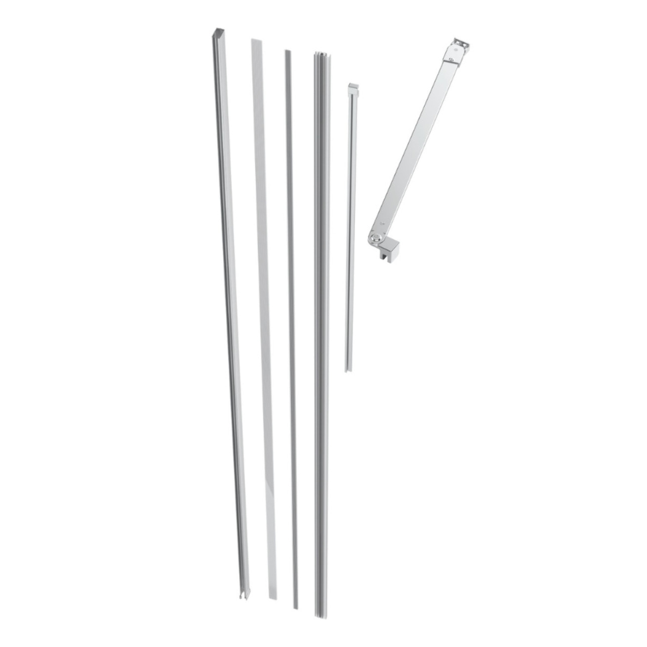 Walk-In Xmotion set de fixations complet pour paroi de douche Walk‑In SAT Xmotion, chrome (SIKOWIXMPROFILST)