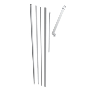 Walk-In Xmotion set de fixations complet pour paroi de douche Walk‑In SAT Xmotion, chrome (SIKOWIXMPROFILST)