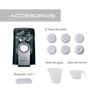 Máquina de pasta 260w para 6 tipos de pasta masterpro