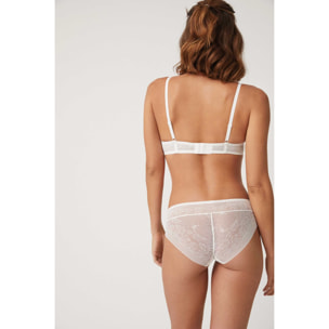Mutandina midi invisibili con pizzo avorio
