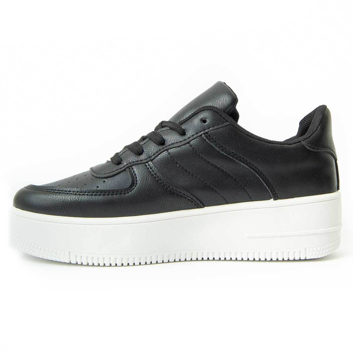 Sneaker De Plataforma - Negro - Altura: 4 Cm