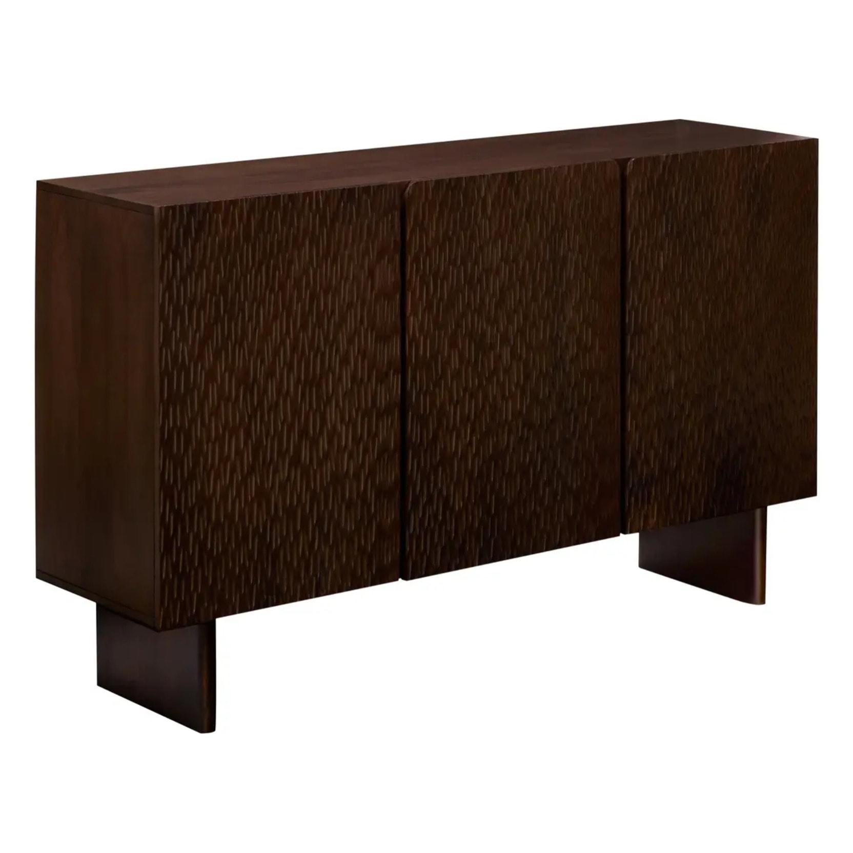 Buffet 3 portes Nyero 90x150cm marron