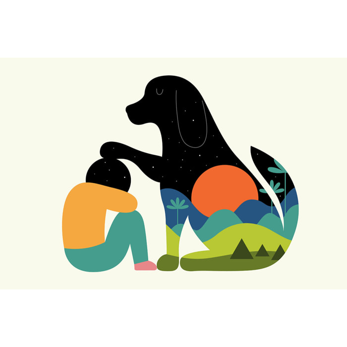 Tableau belle et sebastien Toile imprimée