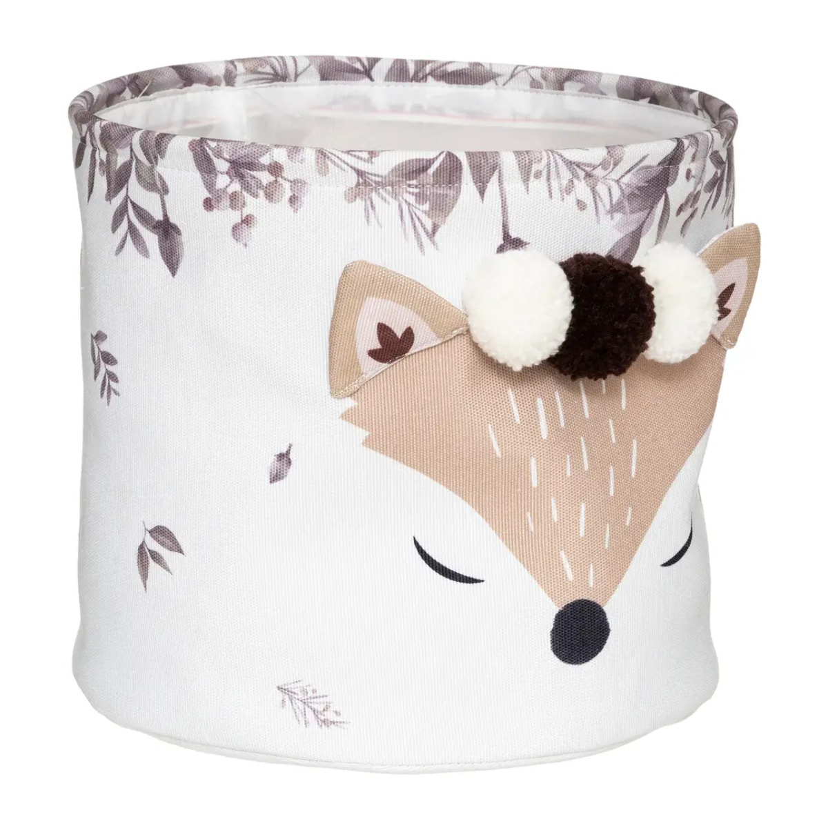 Set de 2 paniers enfant "Renard" - blanc