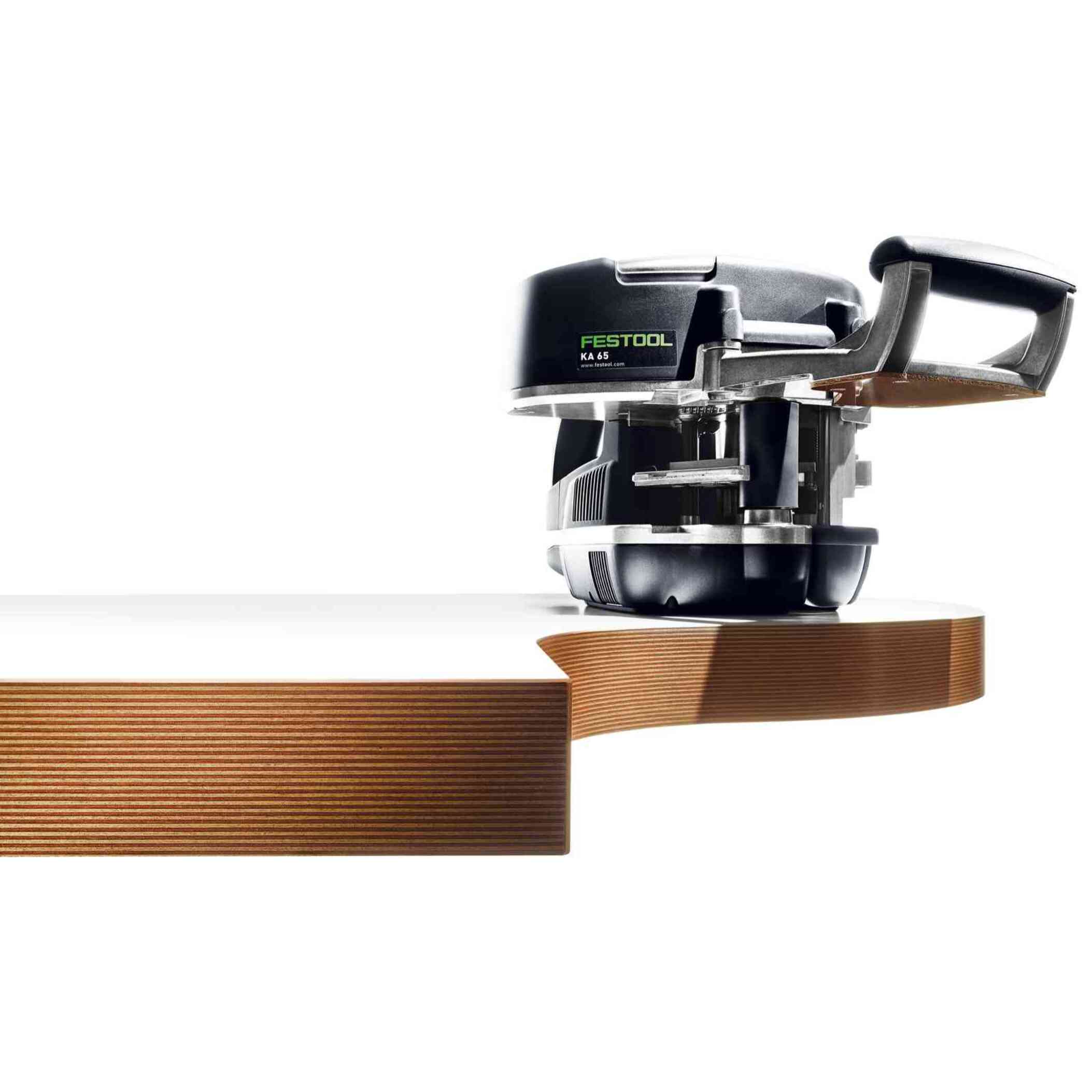 Plaqueuse de chants FESTOOL CONTURO KA 65-Plus + Plateau de guidage - 577836