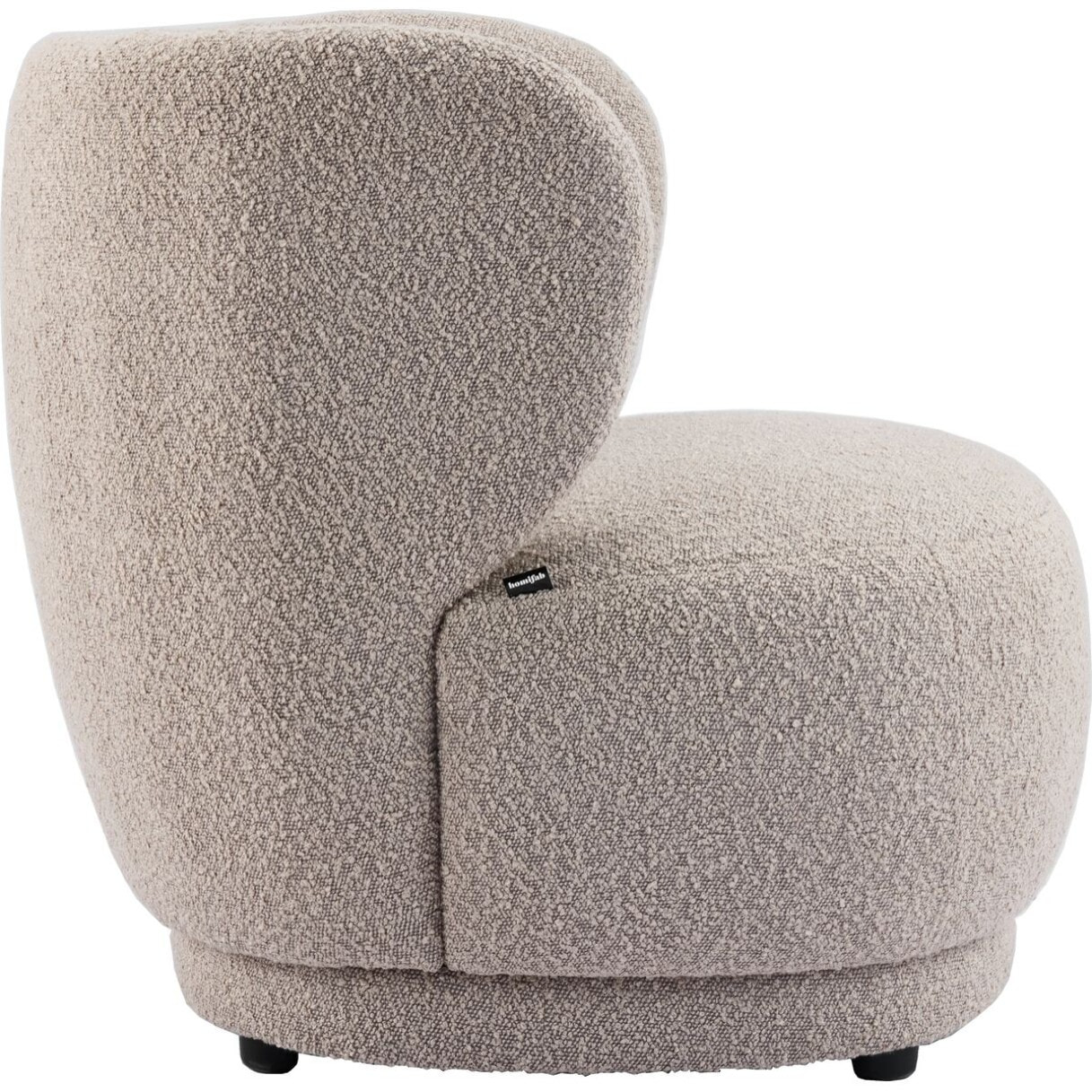 Fauteuil en tissu bouclette - ESTER