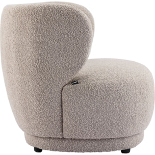Fauteuil en tissu bouclette - ESTER