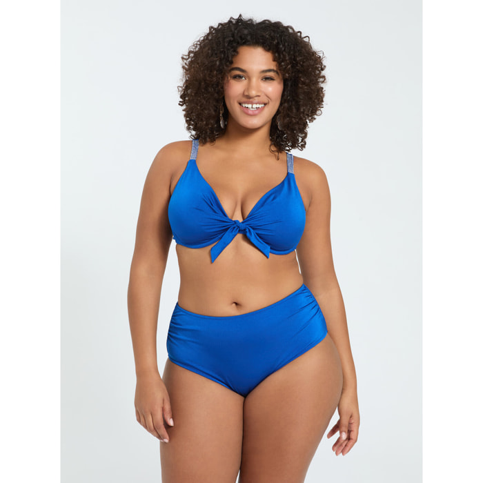 Fiorella Rubino - Bikini con lazo y cristal - Azul