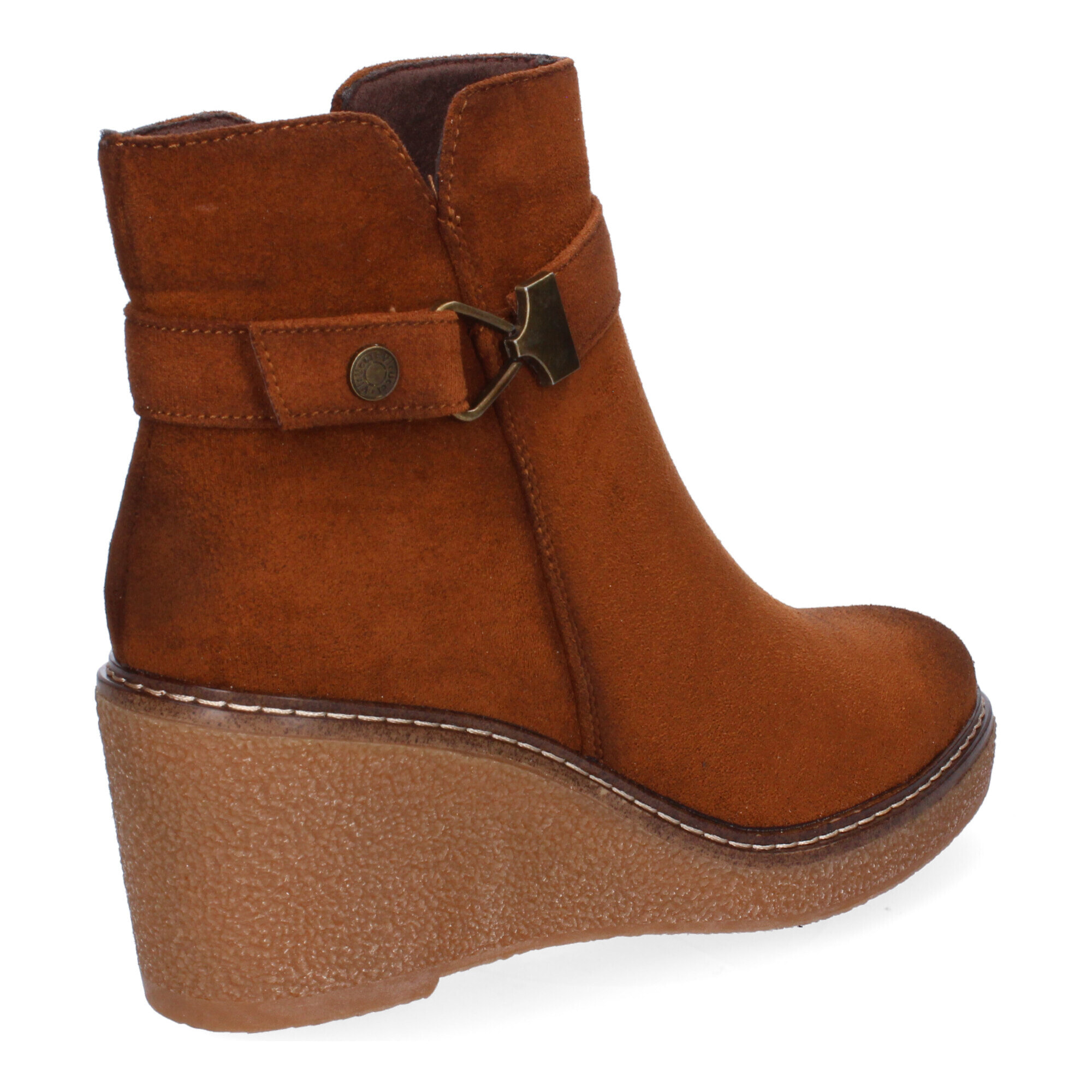 Botines de Cuña para Mujer Comodos, Diseño Elegante con Cremallera